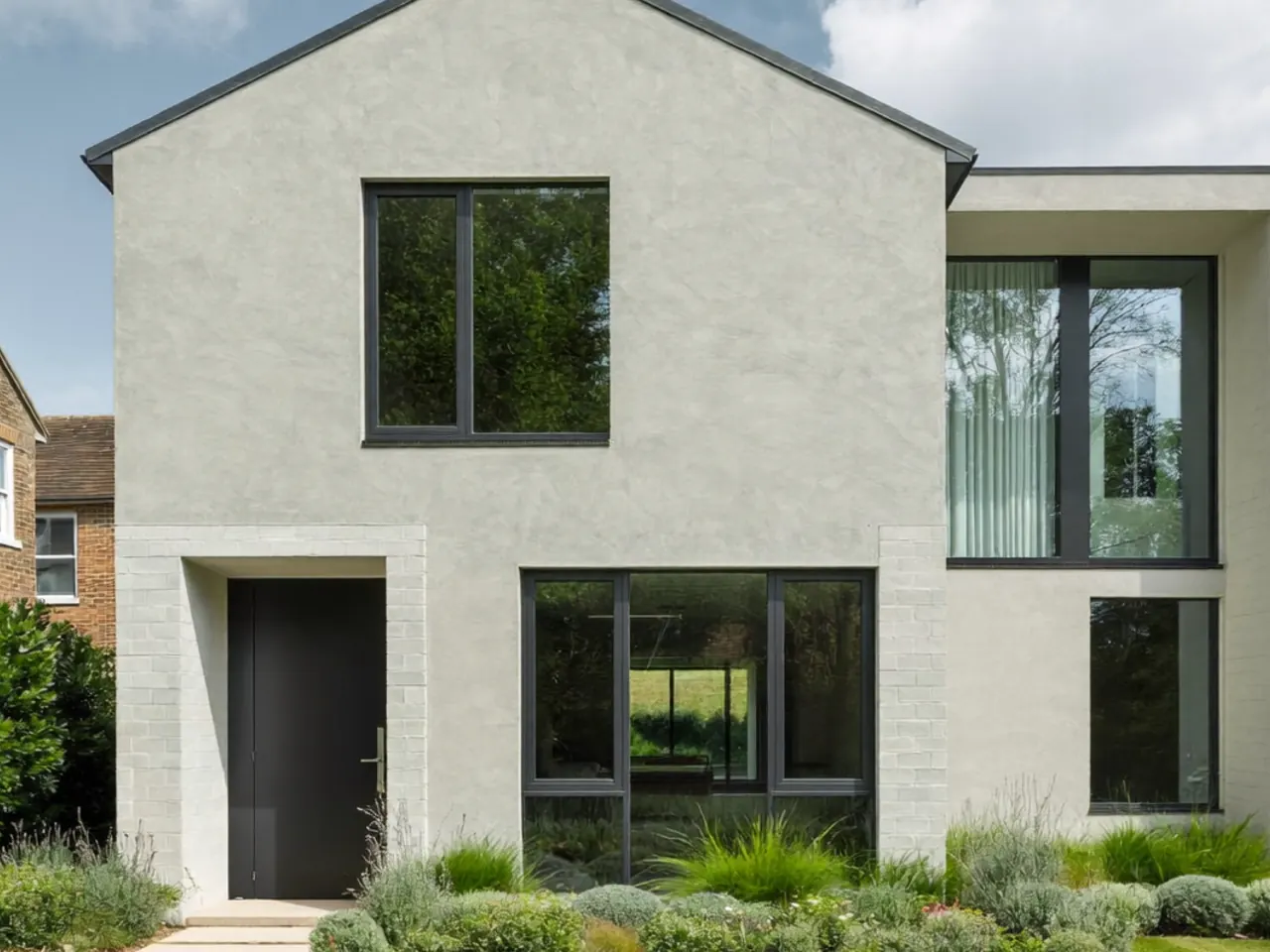 A-rated energy-efficient windows fitted throughout a modern UK new-build house